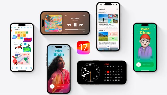 The images show different features that iOS 17 offers.— Apple