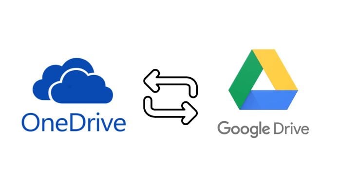 The image shows logos of OnDrive (l) and Google Drive (r). — Canva
