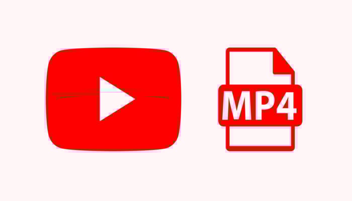 An illustration of YouTube logo and MP4 video format. — Cisdem