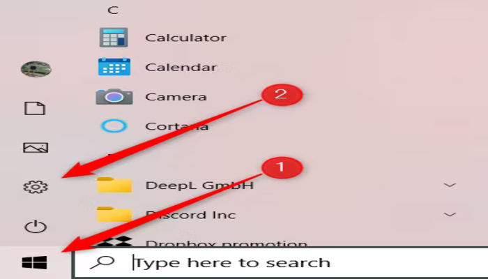 A representational image displaying the Start Menu and Settings icon on Windows 10.—Howtogeek