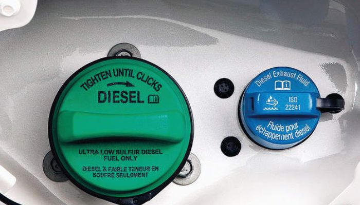 An undated image illustrating a diesel exhaust fluid (DEF) tank. — Underhoodservice