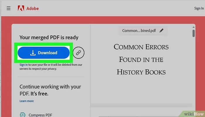 How to combine PDF files without any third-party app