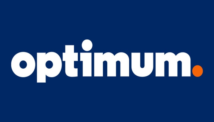 An undated image illustrates the Logo of Optimum Internet. — Optimum