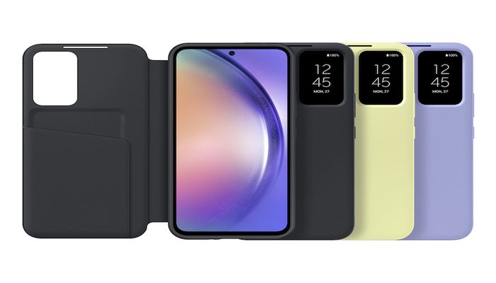 An undated image displaying different colour variants of Samsung A54. — Samsung
