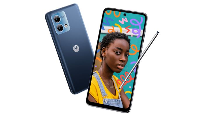 An undated image illustrating Moto G Stylus 5G. — Moto