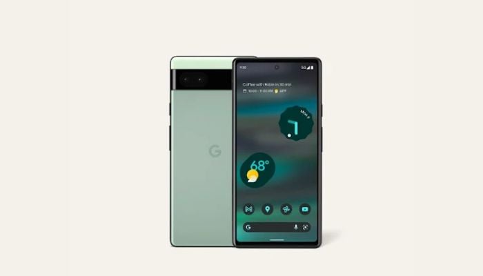 An undated picture of Google Pixel 6a. — Google