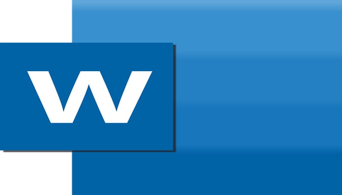 An undated image displaying the logo of MS Word. — Pixabay