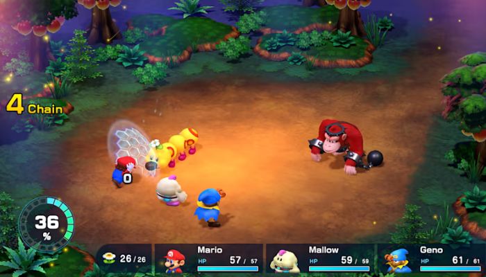 The image shows the Super Mario RPG. — Nintendo