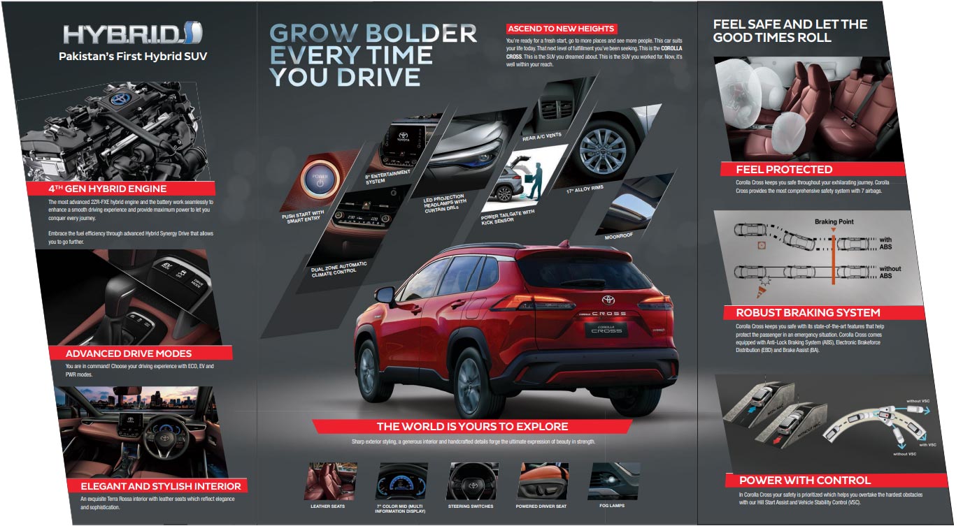 New Corolla Cross — A new and stylish hybrid SUV introduced in Pakistan market