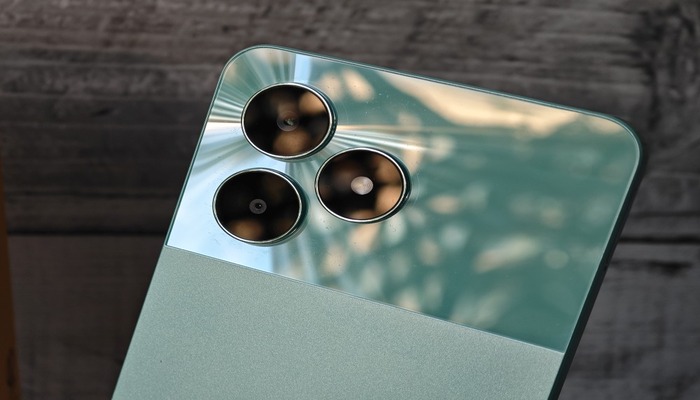 An undated image displays the camera bumps of the Realme C51 in a closeup shot. — Realmecommunity