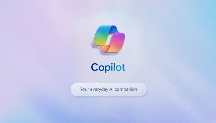 The image shows Microsoft Copilot home screen. — Microsoft