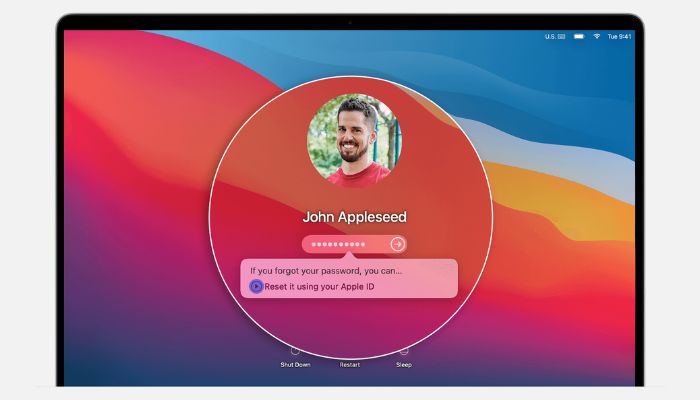 An undated image displays the password entering screen requiring Apple ID credentials. — Apple Support