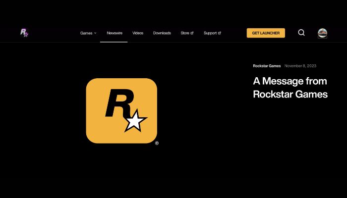 The image shows Rockstar’s website which has been updated with complete integration of Social Club, as they prepare for the GTA 6 reveal in early December. — X/@GTAVI_Countdown