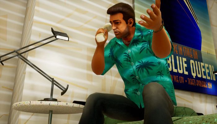 The image shows a snapshot from GTA Vice City. — Rockstar Games