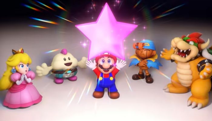 The image shows characters from Super Mario RPG. — Nintendo