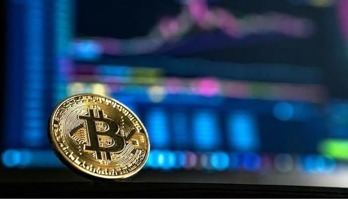 The illustration shows a bitcoin. — Unsplash