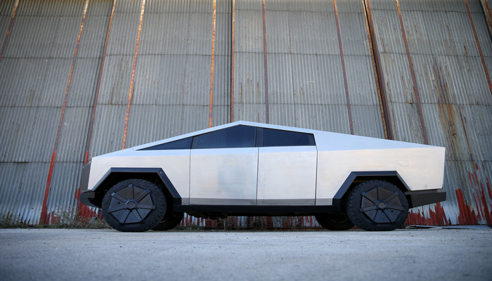Tesla Cybertruck replica is seen in Mostar, Bosnia and Herzegovina September 4, 2020. — Reuters