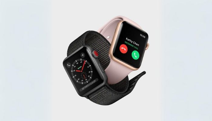 An undated image illustrating Apple Watch Series 3. — Apple