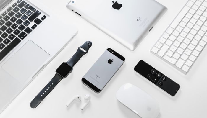 An undated image illustrating various Apple’s products. — Canva