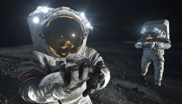 Artistic impression of a future Artemis mission to the lunar surface. — NASA
