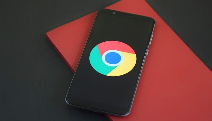 An undated image shows Google Chrome logo displayed on a mobile screen. — Pixabay