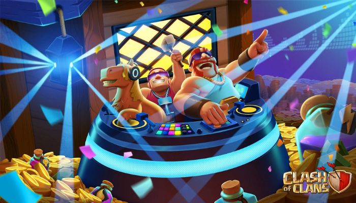 The image shows a Clash of Clans poster. Clash of Clans December update trailer will soon go live. — Supercell