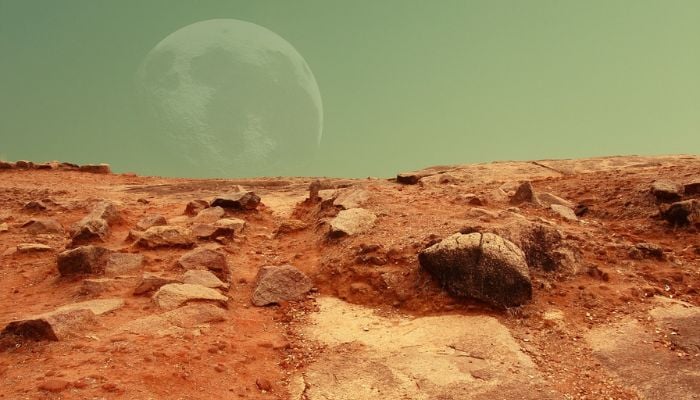 The image is an artists imagination of Mars surface. — Pixabay