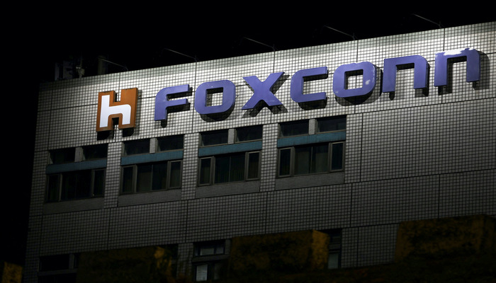 The logo of Foxconn is seen outside the companys building in Taipei, Taiwan November 10, 2022. — Reuters