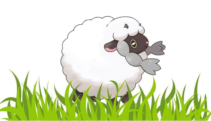 The image shows Wooloo from Pokemon Go. — Pokemon