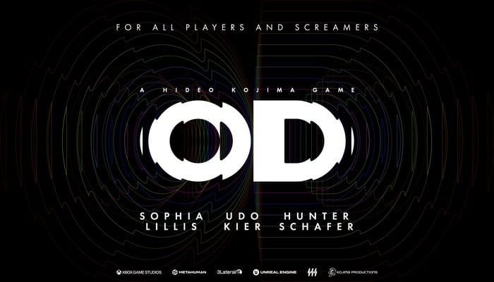 The image displays the logo of Hideo Kojimas upcoming game OD. — X/@Kojima_Hideo