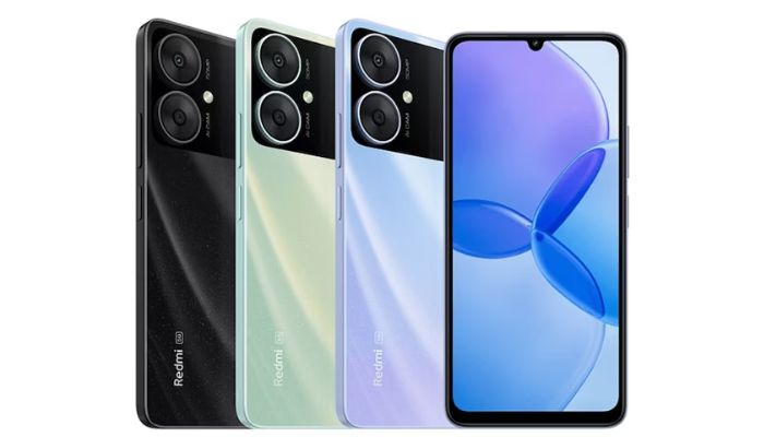 An undated image illustrating Redmi Note 13R 5G. — Xiaomi