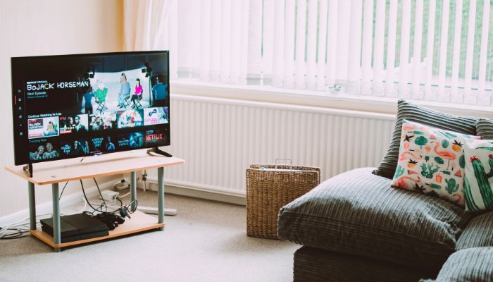 An undated image illustrating Netflix on a screen. — Canva