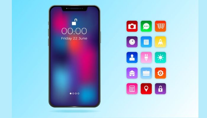 The image shows an iPhone screen. — Freepik
