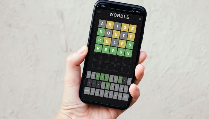 An undated image a mobile screen displaying Wordle. — Unsplash