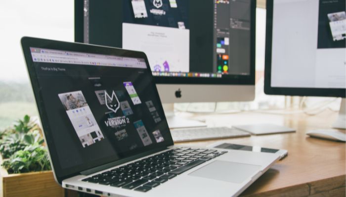 An undated image illustrating a MacBook Pro. — Canva
