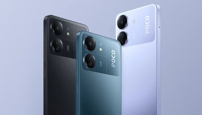 An undated image illustrating Poco C65. — Poco