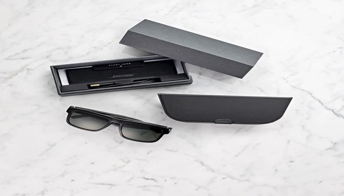 A representational image displays a set of Bose glasses. — Bose