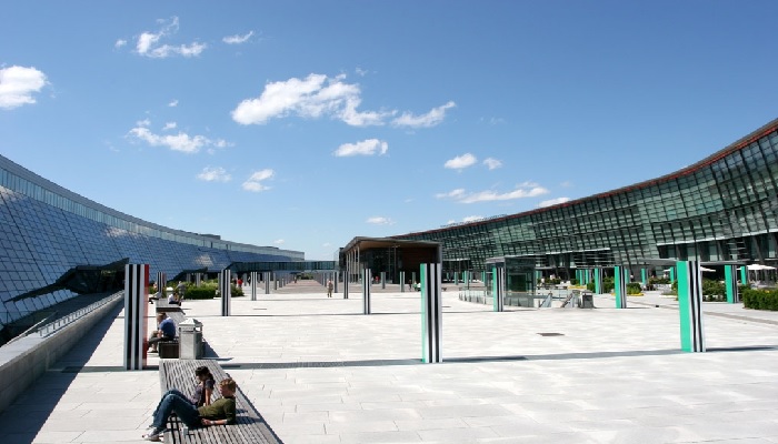 An undated image of Telenor telecommunication companys headquarters in Fornebu, Norway. — Telenor Gobal Services