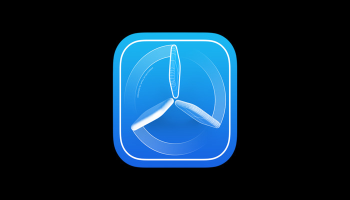 The image displays the logo of TestFlight app. — Apple