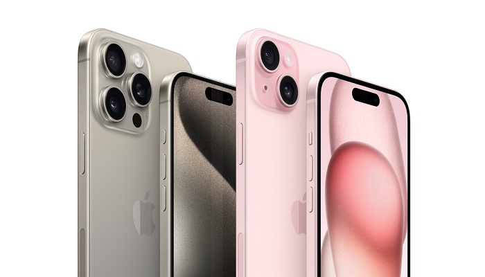 The image shows different iPhone models. — Apple