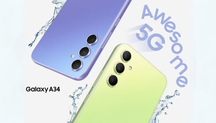 An undated image of Samsung A34. — Samsung