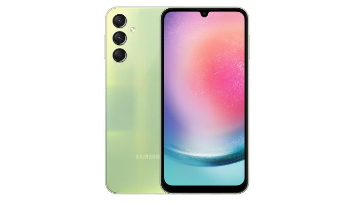 An undated image illustrating Samsung A24. — Samsung