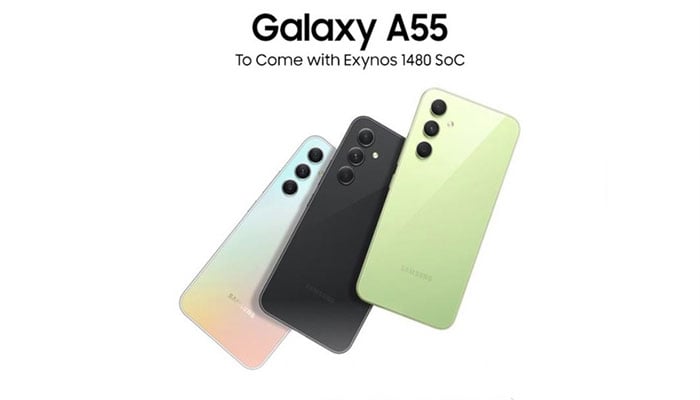 An undated image of Galaxy A55. — Samsung