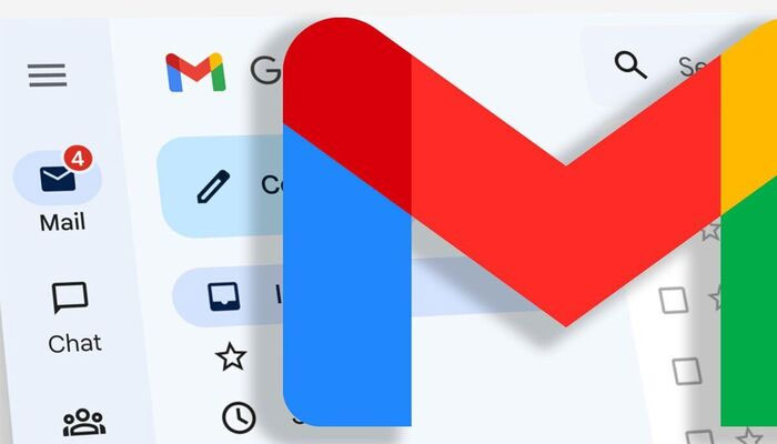 An undated image of the Gmail logo is displayed on a screen.—Freepik