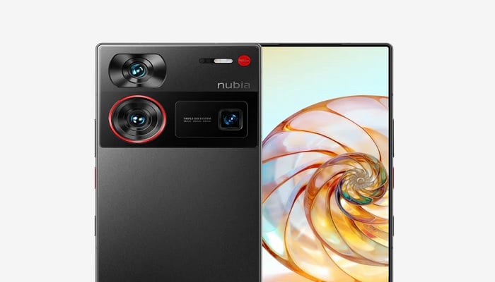 The image shows Nubia  Z60 Ultra in black. — Nubia