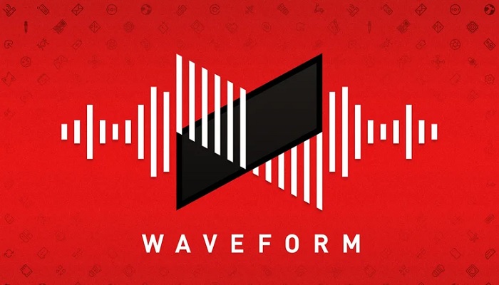 Image shows a poster of the tech podcast Waveform. — Vox Media Podcast Network