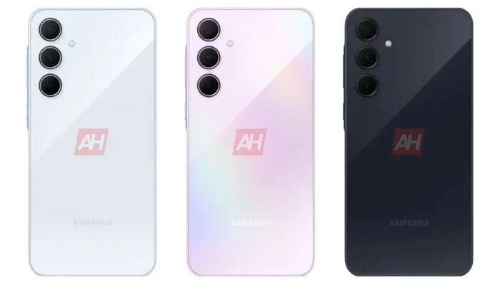 Samsung Galaxy A35 leaked renders show three phones in blue, lilac, and navy colours — Android Headlines