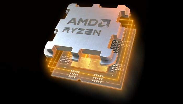 The image shows the AMD Ryzen 7000 series. — AMD