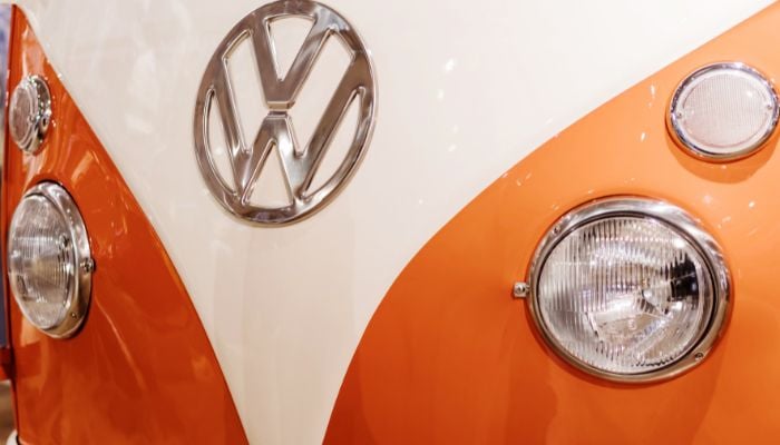 A representational image of the Volkswagen logo on one of its models. — Camva