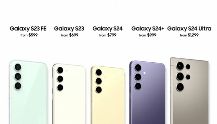 A still from the presentation shown at the Samsung Galaxy Unpacked Event 2024 held at the San Jose Centre, California on January 17, 2024. — YouTube screengrab